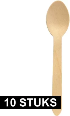 10x Cuillères Jetables En Bois Couverts 16 Cm Mariage / Mariage - Fournitures De Mariage / Fête De Mariage - Durable - Choix Respectueux De L'environnement / Respectueux De L'environnement