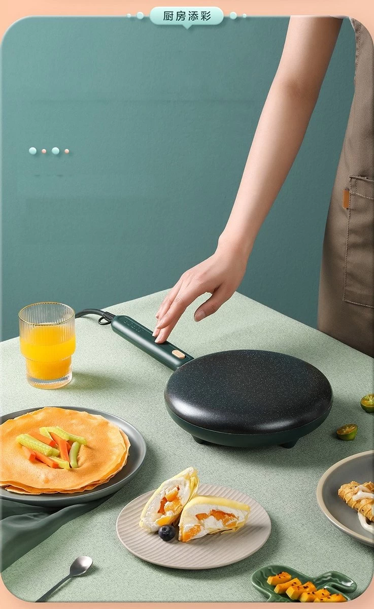 Portable Pancake Maker Anti Stick Pancake Maker Ménage Cuisson Pan Pancakes Étanche Baker Cuisine Accessoire 2 Portable Pancake Maker Anti Stick Pancake Maker Ménage Cuisson Pan Pancakes Étanche Baker Cuisine Accessoire – Image 2