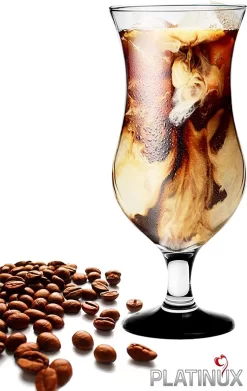 Platinux Verres à Verres à Cocktail 400 Ml (max. Verres "long Drinks" ) Ensemble De 6 Verres à Long Drink Verres De Fête Glas à Milkshake Groot Zwart