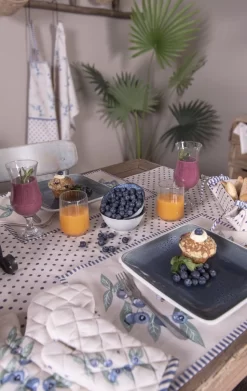 Clayre & Eef -Pot Enfant 16*16 Cm Beige Blauw Vert Katoen Blueberry Vidange Cache-Pot Textile De Cuisine Kinder -Fournitures De Cuisine Boutique 759x1200 1