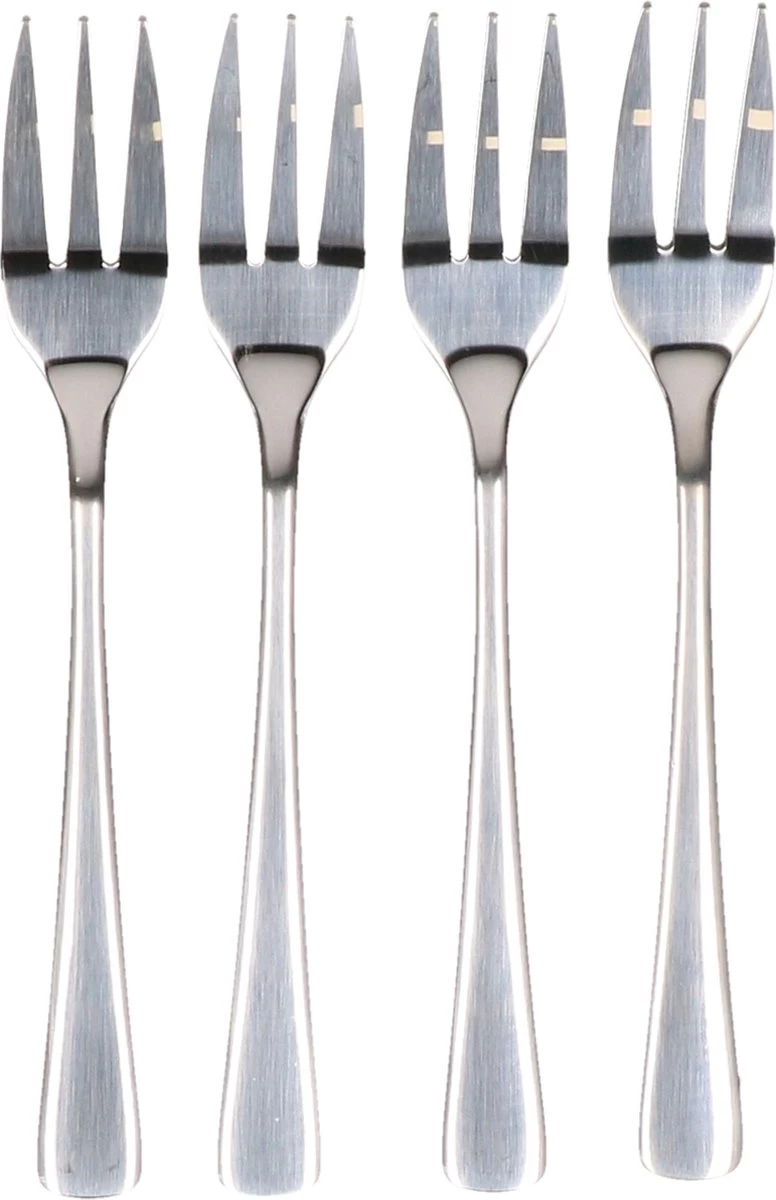 Alpina 12x Pièces De Fourchettes à Gâteaux / Fourchettes à Pâtisserie En Acier Inoxydable De 15 Cm - Passe Au Lave-vaisselle 2 Alpina 12x Pièces De Fourchettes à Gâteaux / Fourchettes à Pâtisserie En Acier Inoxydable De 15 Cm - Passe Au Lave-vaisselle – Image 2