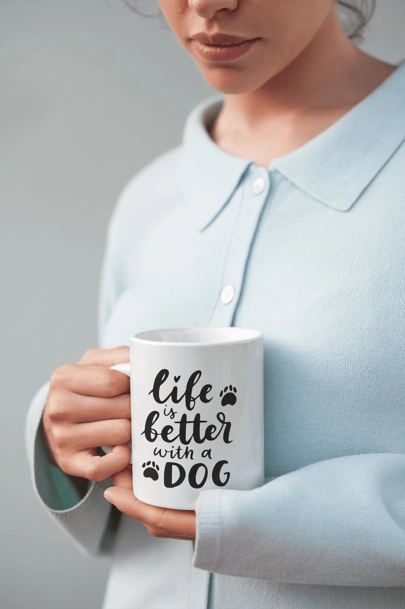 La Life Est Meilleure Avec Une Tasse En Céramique Pour Chien, Tasse Pour Propriétaire De Chien, Une Tasse Souhaitable Pour Vos Proches, Cadeau Pour Amoureux Des Chiens, D015-232W, 11 Oz, 1 La Life Est Meilleure Avec Une Tasse En Céramique Pour Chien, Tasse Pour Propriétaire De Chien, Une Tasse Souhaitable Pour Vos Proches, Cadeau Pour Amoureux Des Chiens, D015-232W, 11 Oz,