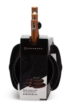 Edënbërg Copper Line - Casseroles De Luxe - Set - 2 X Poêle à Frire Haute + Poêle à Griller - Revêtement Antiadhésif 3 Couches 16 Edënbërg Copper Line - Casseroles De Luxe - Set - 2 X Poêle à Frire Haute + Poêle à Griller - Revêtement Antiadhésif 3 Couches -Fournitures De Cuisine Boutique 800x1200 17