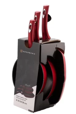 Edënbërg Red Line - Casseroles De Luxe - Set - 2 X Poêle à Frire Surélevée + Poêle à Griller - Revêtement Antiadhésif 3 Couches - Rouge 11 Edënbërg Red Line - Casseroles De Luxe - Set - 2 X Poêle à Frire Surélevée + Poêle à Griller - Revêtement Antiadhésif 3 Couches - Rouge -Fournitures De Cuisine Boutique 800x1200 20