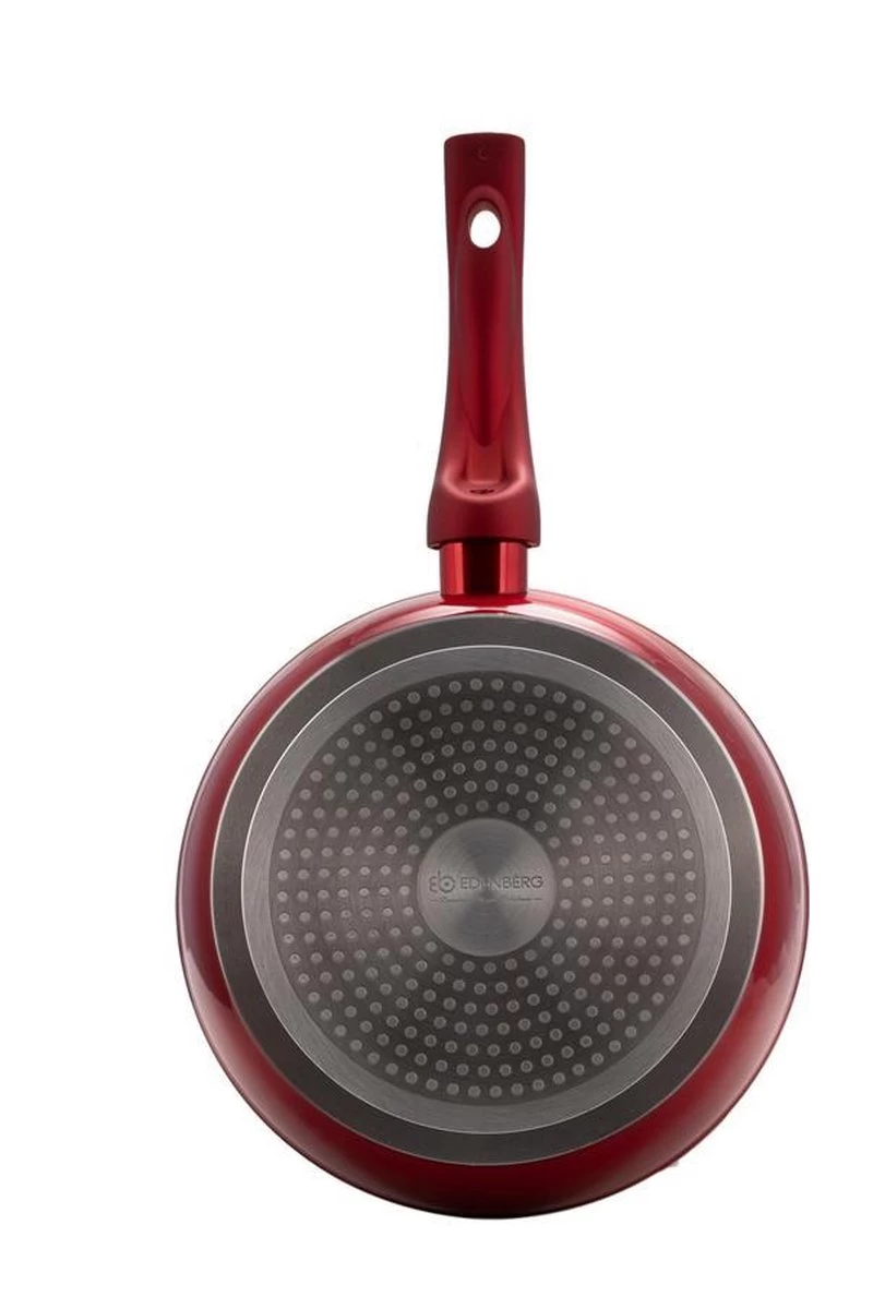 Edënbërg Red Line - Casseroles De Luxe - Set - 2 X Poêle à Frire Surélevée + Poêle à Griller - Revêtement Antiadhésif 3 Couches - Rouge 6 Edënbërg Red Line - Casseroles De Luxe - Set - 2 X Poêle à Frire Surélevée + Poêle à Griller - Revêtement Antiadhésif 3 Couches - Rouge – Image 6