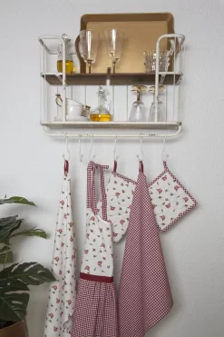 Clayre & Eef Tablier De Cuisine ROR41A 70 * 85 Cm - Rouge 100% Katoen BBQ Tablier Tablier De Cuisine -Fournitures De Cuisine Boutique 800x1200 73