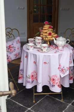 Clayre & Eef Gant De Cuisine 18*30 Cm Rose, Violet Katoen Roses Gant De Cuisine Gants De Cuisine -Fournitures De Cuisine Boutique 801x1200 24