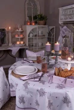 Clayre & Eef Torchon 50*70 Cm Violet, Wit Katoen Rectangle Lavande Torchon Torchon Torchon Vaisselle -Fournitures De Cuisine Boutique 801x1200 39