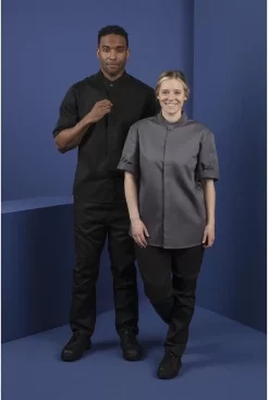 Southside Band Collar Veste De Chef Zwart - Southside BB711-M - Restauration & Professionnel -Fournitures De Cuisine Boutique 808x1200 10