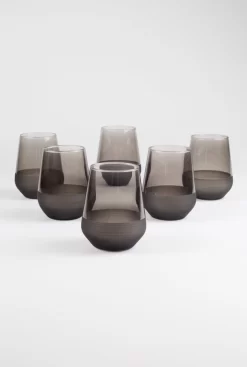 Verres à Vin Sans Pied – Set De 4 Verres à Vin Rouge – Verres à Vin Colorés De 14,3 Oz – Verre De Qualité Supérieure Sans Plomb – Verres à Boire Sans Pied Pour Cocktails, Vin, Boissons De Bar (lot De 4)