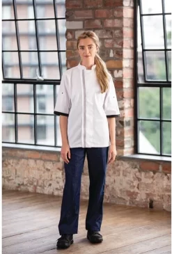 Whites Southside Veste De Chef Unisexe Manches Courtes Wit - Whites Chefs Clothing B998- XXL -Fournitures De Cuisine Boutique 811x1200 2