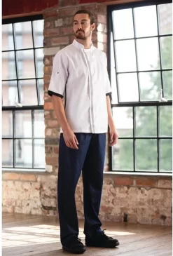 Whites Southside Veste De Chef Unisexe à Manches Courtes Wit - Whites Chefs Clothing B998-XL -Fournitures De Cuisine Boutique 811x1200 9