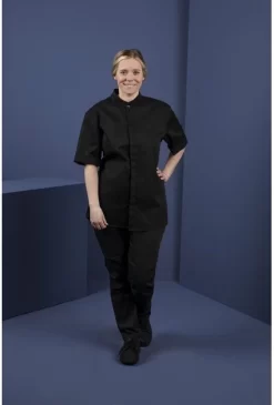 Southside Band Collar Veste De Chef Zwart - Southside BB711-L - Restauration & Professionnel -Fournitures De Cuisine Boutique 813x1200 11