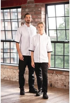 Whites Southside Veste De Chef Unisexe Manches Courtes Wit - Whites Chefs Clothing B998- S -Fournitures De Cuisine Boutique 816x1200 27