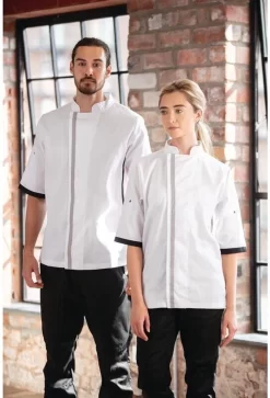 Whites Southside Veste De Chef Unisexe à Manches Courtes Wit - Whites Chefs Clothing B998-XL -Fournitures De Cuisine Boutique 816x1200 46