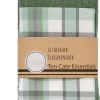Ten Cate Set De Torchons De Cuisine Katoen - 2 Pièces - 1x Torchon 50x50 - 1x Torchon 60x65 - Vert Clair