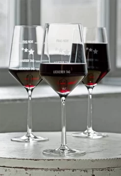 Verre à Vin XL How Was Your Day (1x Verre De 550 Ml) Par Schott Zwiesel | Fabriqué En Allemagne | Bonne Journée, Mauvaise Journée, Ne Demandez Pas - Verre à Vin Imprimé | Vin Rouge Vin Blanc | Stareater®