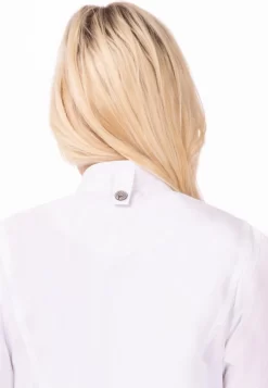 Chef Works Urban Ladies Springfield Veste De Chef Avec Fermeture éclair | Blanc - Taille S 7 Chef Works Urban Ladies Springfield Veste De Chef Avec Fermeture éclair | Blanc - Taille S -Fournitures De Cuisine Boutique 830x1200 4