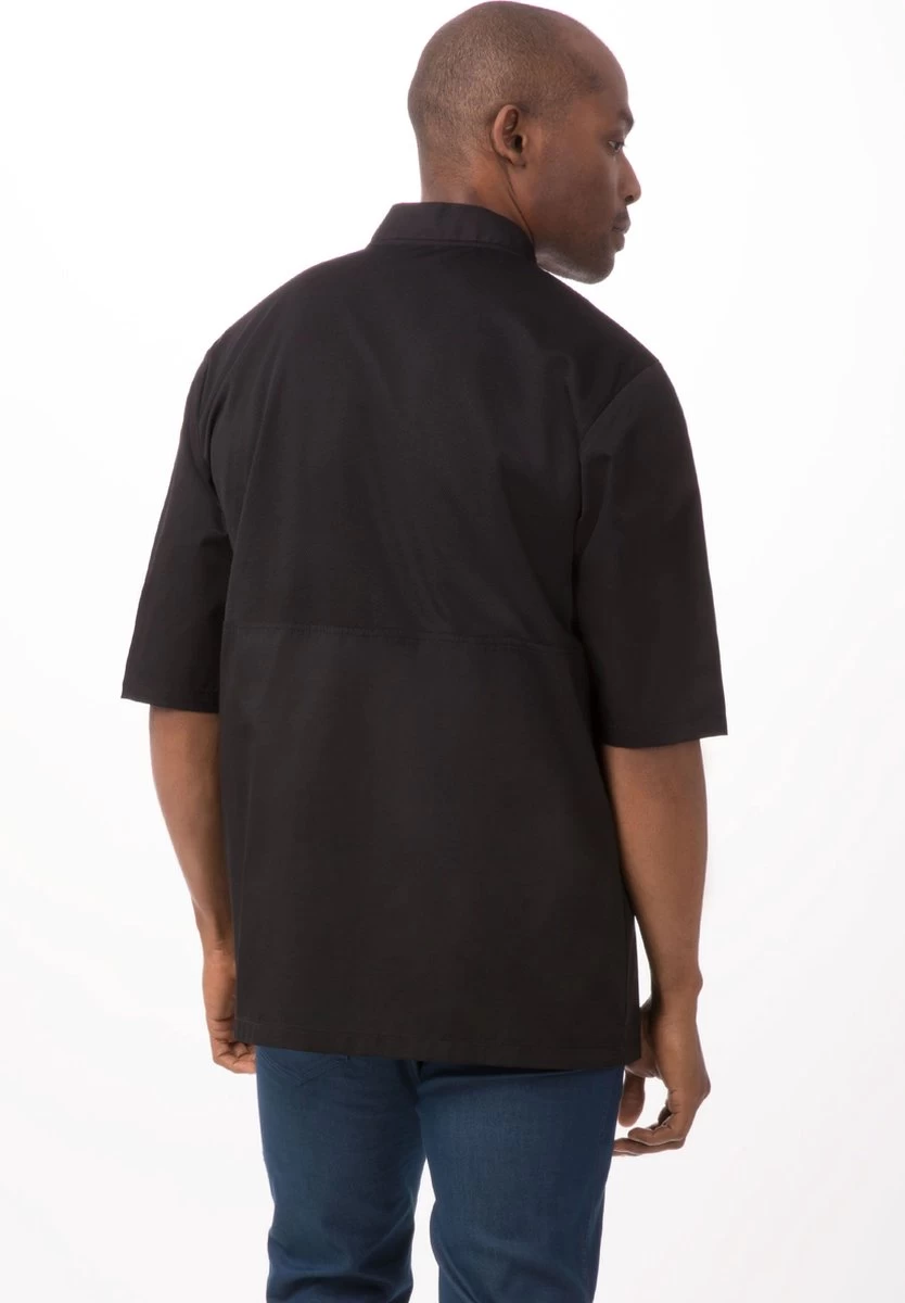 Chef Works Montreal Chef's Jacket Zwart | Coolvent à Manches Courtes - Taille XXL 6 Chef Works Montreal Chef's Jacket Zwart | Coolvent à Manches Courtes - Taille XXL – Image 6