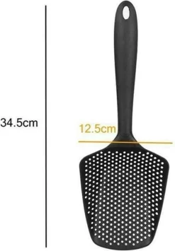 Cuillère De Service Passoire -tamis 2 En 1-Passoire-Ustensiles De Cuisine-Pâtes-Cuillère De Service- Zwart -Fournitures De Cuisine Boutique 835x1200