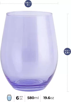 Verres à Eau Colorés Verres Colorés | 580ml | Set De 6 Gobelets Verres à Boire Highball Ensemble De Verres Grande Tasse En Verre | Lavable Au Lave-vaisselle | Collection Phoebe Rainbow 7 Verres à Eau Colorés Verres Colorés | 580ml | Set De 6 Gobelets Verres à Boire Highball Ensemble De Verres Grande Tasse En Verre | Lavable Au Lave-vaisselle | Collection Phoebe Rainbow -Fournitures De Cuisine Boutique 842x1200