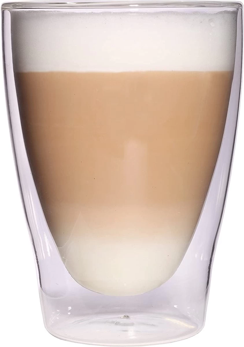 Feelino Lattechino Verres à Latte Macchiato Double Paroi Set De 6 Verres Thermique XL 300 Ml Avec Effet Flottant Dans Une Boîte Cadeau 4 Feelino Lattechino Verres à Latte Macchiato Double Paroi Set De 6 Verres Thermique XL 300 Ml Avec Effet Flottant Dans Une Boîte Cadeau – Image 4