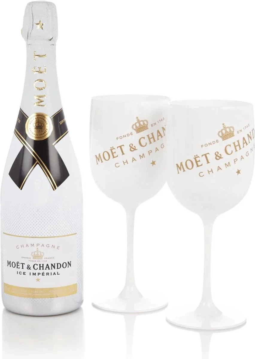 Glas à Glace Moët & Chandon - 2 Pièces - Verres à Flûtes à Champagne - (Wit) - Acryl - Champagne - Verres - Traiteur - Astuce D'examen 3 Glas à Glace Moët & Chandon - 2 Pièces - Verres à Flûtes à Champagne - (Wit) - Acryl - Champagne - Verres - Traiteur - Astuce D'examen – Image 3
