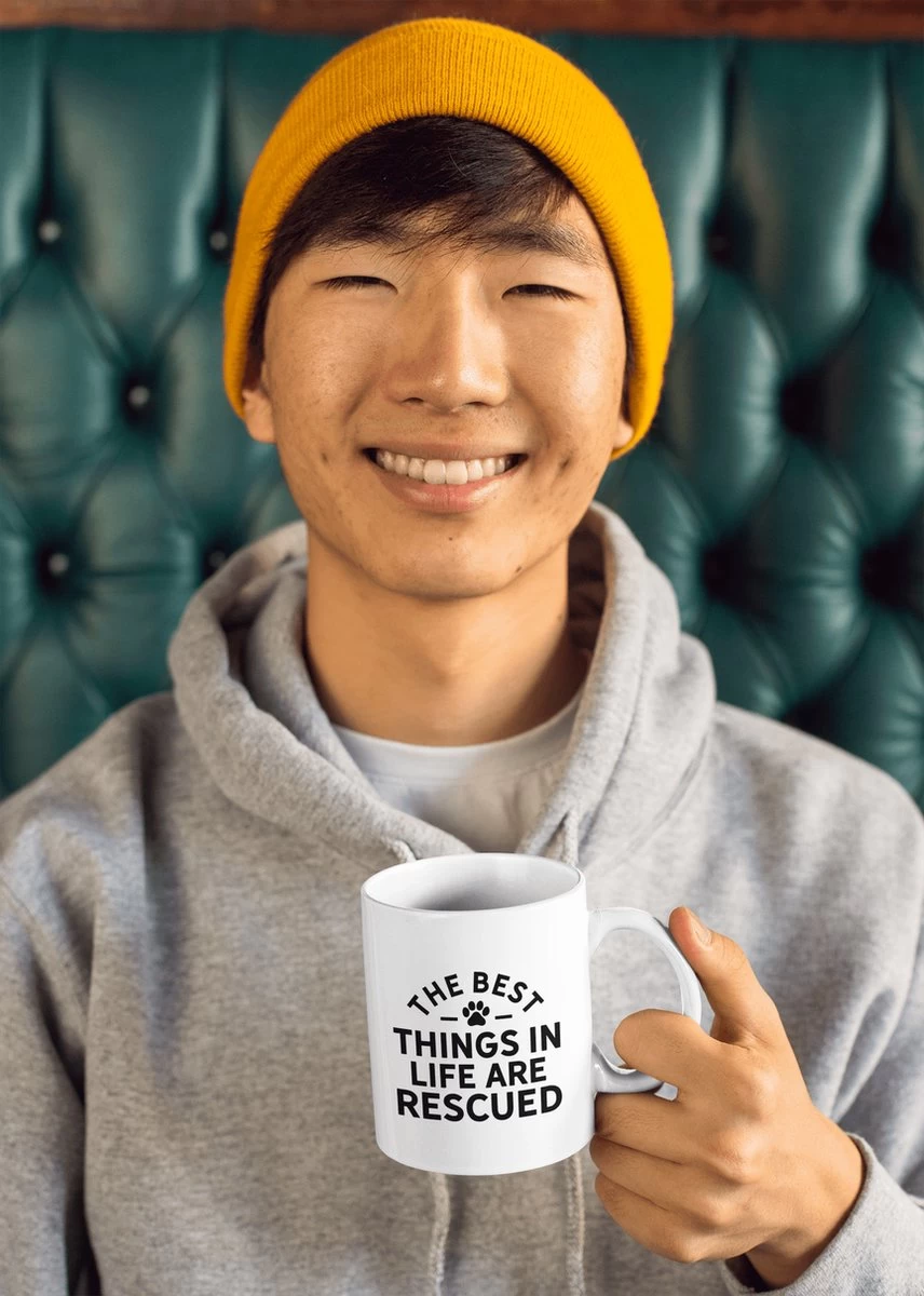 Tasse En Céramique The Best Things In Life Are Rescued, Tasse à Café Sur Le Thème Du Chien, Cadeau De Propriétaire De Chien, Une Idée De Tasse Cadeau Perfect , D015-114W, 11 Oz, 1 Tasse En Céramique The Best Things In Life Are Rescued, Tasse à Café Sur Le Thème Du Chien, Cadeau De Propriétaire De Chien, Une Idée De Tasse Cadeau Perfect , D015-114W, 11 Oz,