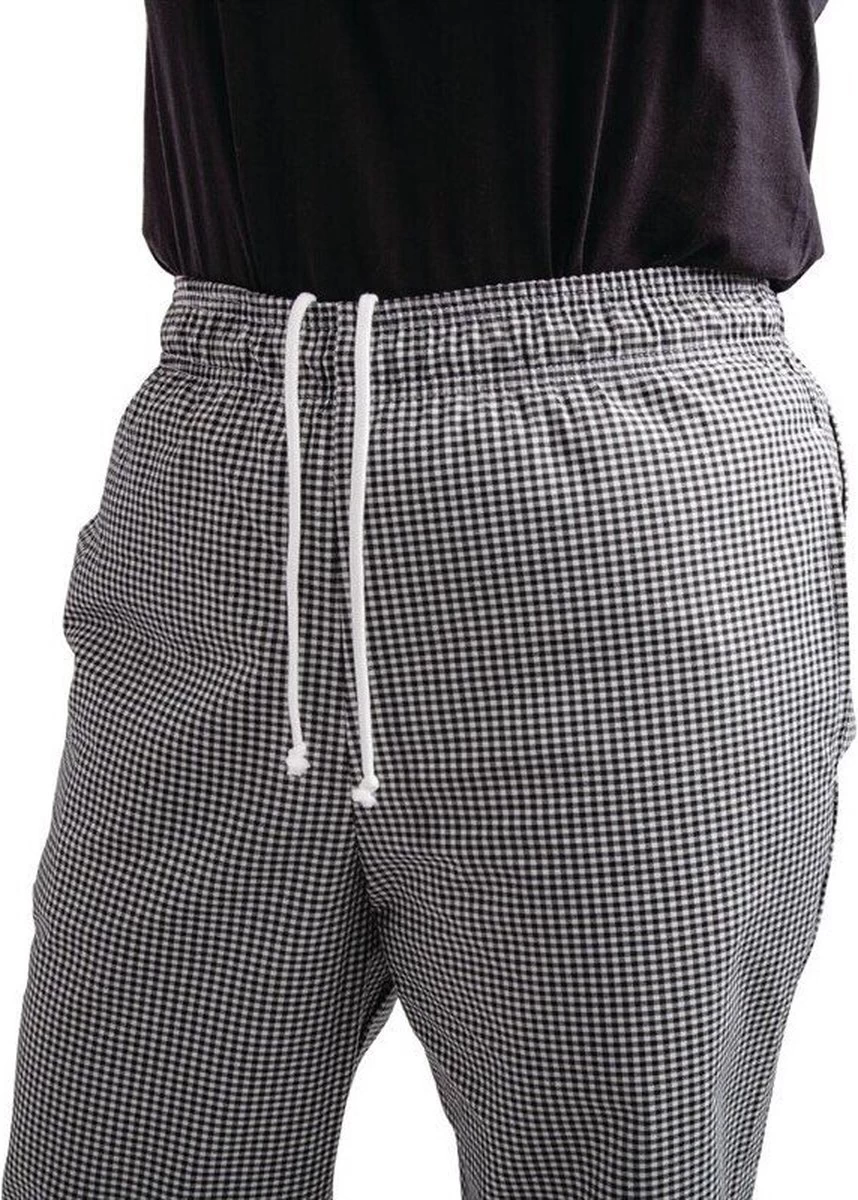 Pantalon De Cuisine Unisexe Easyfit Teflon Whites Avec Petit Carreaux | Blauw& Blanc - Taille XS 5 Pantalon De Cuisine Unisexe Easyfit Teflon Whites Avec Petit Carreaux | Blauw& Blanc - Taille XS – Image 5