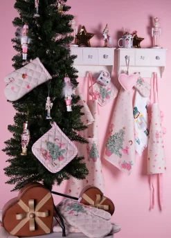 Clayre & Eef Pot Enfant 16*16 Cm Beige Rose Katoen Casse-Noisette Mère Fille Textile De Cuisine Kinder -Fournitures De Cuisine Boutique 861x1200 4