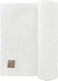 Xeraliving Carla Torchon En Lin - 50x70 Cm - Torchon De Cuisine - 100% Lin - Lin Wit