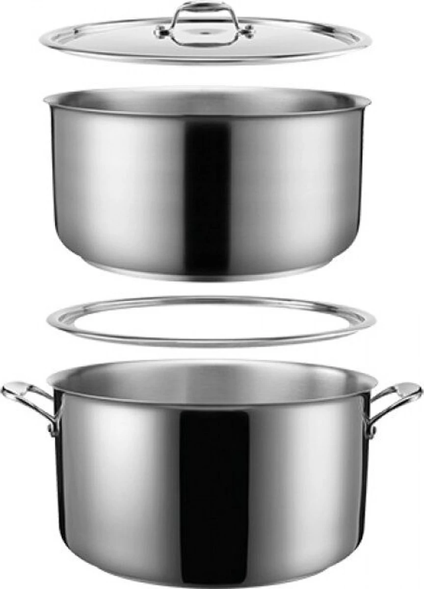 Pujadas Bain Marie Pan Ø32cm - 8,6 Litre - Acier Inoxydable 720965 - Hôtellerie Et Professionnel 2 Pujadas Bain Marie Pan Ø32cm - 8,6 Litre - Acier Inoxydable 720965 - Hôtellerie Et Professionnel – Image 2