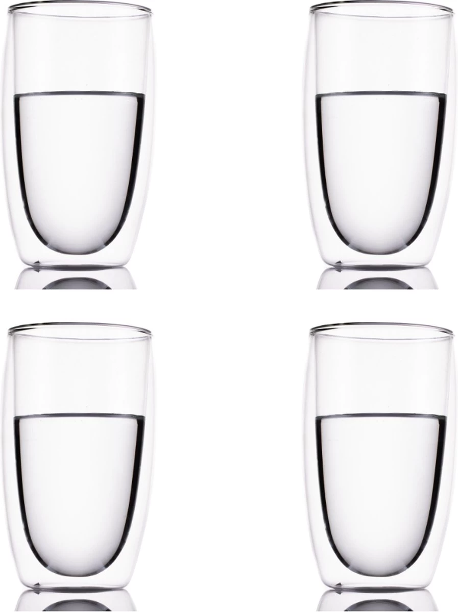GLAEZ® Verres à Double Paroi - 4 Pièces - Verres à Café à Café Latte Macchiato - Tasses à Café/Verres à Thé - Verre Long Drink - Verre Mojito - Verre à Café Verres à Thé à La Main - Verres à Café Double Paroi - Set De 6 Pièces - 450 Ml 2 GLAEZ® Verres à Double Paroi - 4 Pièces - Verres à Café à Café Latte Macchiato - Tasses à Café/Verres à Thé - Verre Long Drink - Verre Mojito - Verre à Café Verres à Thé à La Main - Verres à Café Double Paroi - Set De 6 Pièces - 450 Ml – Image 2