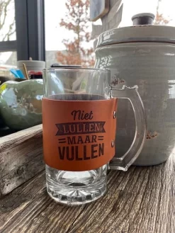 Chope De Bière Avec Le Texte; Pas De Conneries Mais Remplissez / Grand-père / Fête Des Pères / Cadeau / Noël / Anniversaire / Fête / Papa