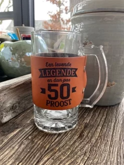 Chope De Bière Avec Le Texte; Une Légende Vivante Et Puis 50 PROOST / Fête Des Pères / Cadeau / Noël / Abraham / Anniversaire / Fête / Papa
