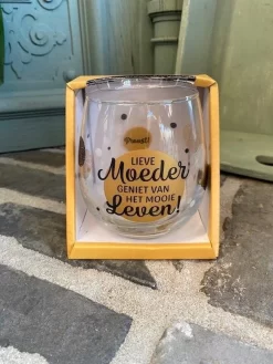 Vin - Verre à Eau / Chère Mère, Profitez De La Belle Vie / Verre à Vin / Verre à Eau / Texte Amusant / Fête Des Mères / Fête Des Pères / Anniversaire / Cadeau