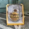 Vin - Verre à Eau / Happy Anniversaire Profiter De La Vie / Verre à Vin / Verre à Eau / Beau Texte / Fête Des Mères / Fête Des Pères / Anniversaire / Cadeau