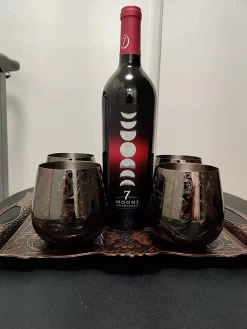 Sky Fish Verres à Vin En Acier Inoxydable – Etch Lot De 4 Gobelets à Cocktail Sans Pied, Tasses à Vin Noir, Lavage à La Main Uniquement. -Fournitures De Cuisine Boutique 900x1200 46