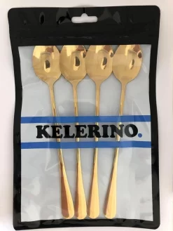 KELERINO. Cuillères à Latte Macchiato - Cuillères à Yogourt, à Dessert Ou à Café En Acier Inoxydable - 6 Pièces - Or 6 KELERINO. Cuillères à Latte Macchiato - Cuillères à Yogourt, à Dessert Ou à Café En Acier Inoxydable - 6 Pièces - Or -Fournitures De Cuisine Boutique 900x1200 8