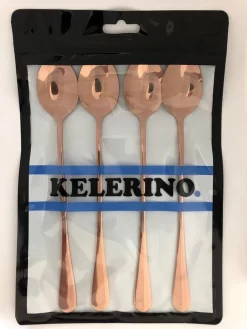 KELERINO. Cuillères à Latte Macchiato - Cuillères à Yogourt, à Dessert Ou à Café En Acier Inoxydable - 20 Pièces - Cuivre -Fournitures De Cuisine Boutique 900x1200 9