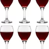 Verres à Vin Libbey Larme De Vin Rouge - 318 Ml / 31,8 Cl - 6 Pièces - Passe Au Lave-vaisselle - Intemporel - Qualité Forte