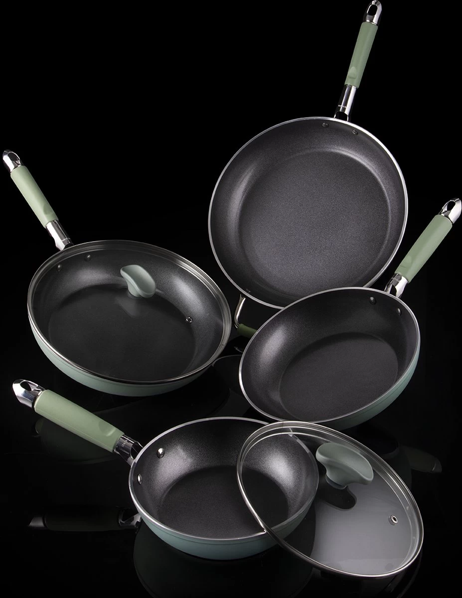 Primecook - Poêle à Frire Avec Couvercle - Ø 32 Cm - Sans PFAS - Induction - Revêtement Antiadhésif Sûr Et Résistant à L'usure 6 Primecook - Poêle à Frire Avec Couvercle - Ø 32 Cm - Sans PFAS - Induction - Revêtement Antiadhésif Sûr Et Résistant à L'usure – Image 6