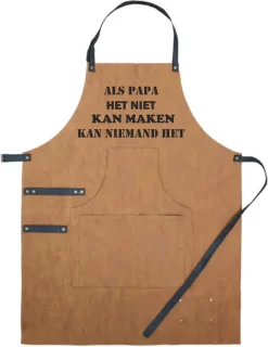 Tablier De Luxe Si Papa Ne Peut Pas Le Faire, Personne Ne Le Peut | Cadeau Fête Des Pères | Cadeaux De Père | Papa | Cuir