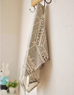 Tissu à Thee Durable 100% Katoen Lin Imprimé Journal Anglais/toile De Fond Photo/napperon/chiffon De Décoration (50 X 70 Cm) - Lessive Facile - Couleur Lin Naturel -Fournitures De Cuisine Boutique 934x1200 8