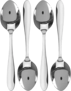 8x Cuillères Couverts De Table En Acier Inoxydable 18,5 Cm - Ustensiles De Cuisine - Set De Table - Couverts - Cuillères à Table/ Cuillères à Soupe - Cuillères