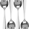 4x Cuillères Couverts De Table En Acier Inoxydable 18,5 Cm - Ustensiles De Cuisine - Mettre La Table - Couverts - Cuillères à Table/ Cuillères à Soupe - Cuillères