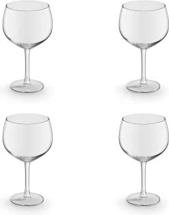 4x Verres à Cocktail Verres Transparents Série Tonifiant 650 Ml Gin - 65 - Cl Verres à Cocktail - Verres à Cocktail à Boire - Verres à Cocktail En Verre