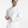 Veste De Cuisine Vitello Dames Blanc Avec Boutons Pression Manches Longues XS