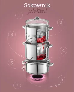 Presse-agrumes Professionnel 6 Pièces Florina / Presse-agrumes Lent Et Cuiseur Vapeur Pour La Cuisinière 8L - Presse-agrumes - Casserole à Jus - Presse-agrumes - Extracteur De Vapeur - Presse-fruits - Acier Inoxydable -Fournitures De Cuisine Boutique 970x1200 4