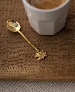 Set De Cuillères En Palmier Doré (4 Pièces) | Cuillère à Café | Cuillères En Palmier | Laiton Doré | Cuillère à Café | Cuillère à Café | Ensemble -Fournitures De Cuisine Boutique 971x1200